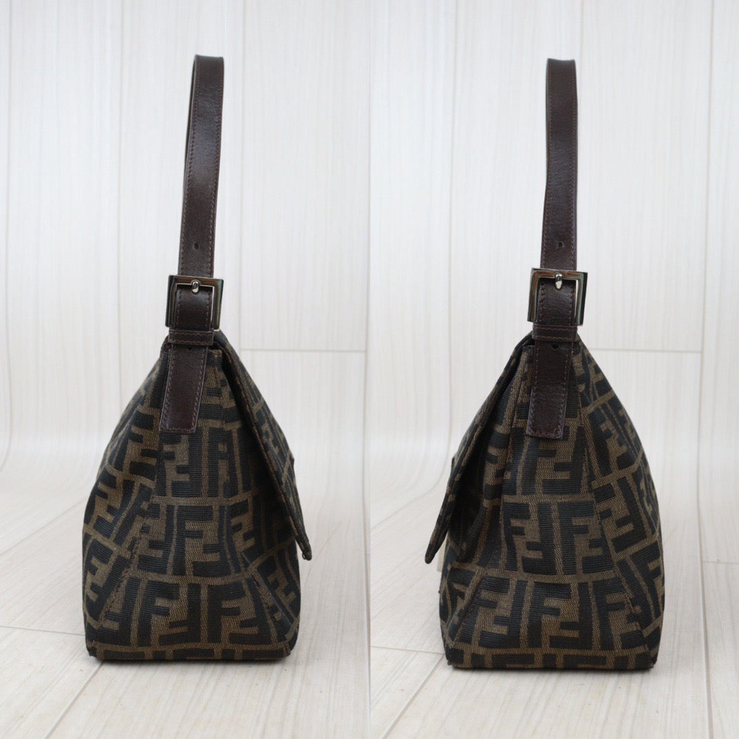 Rank AB｜ FENDI Zucca Mamma Baguette Shoulder Bag ｜24062003