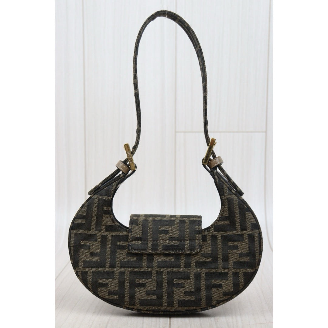 Very Good ( Rank A)｜ FENDI Zucca Mini Cookie Handbag｜S25110427
