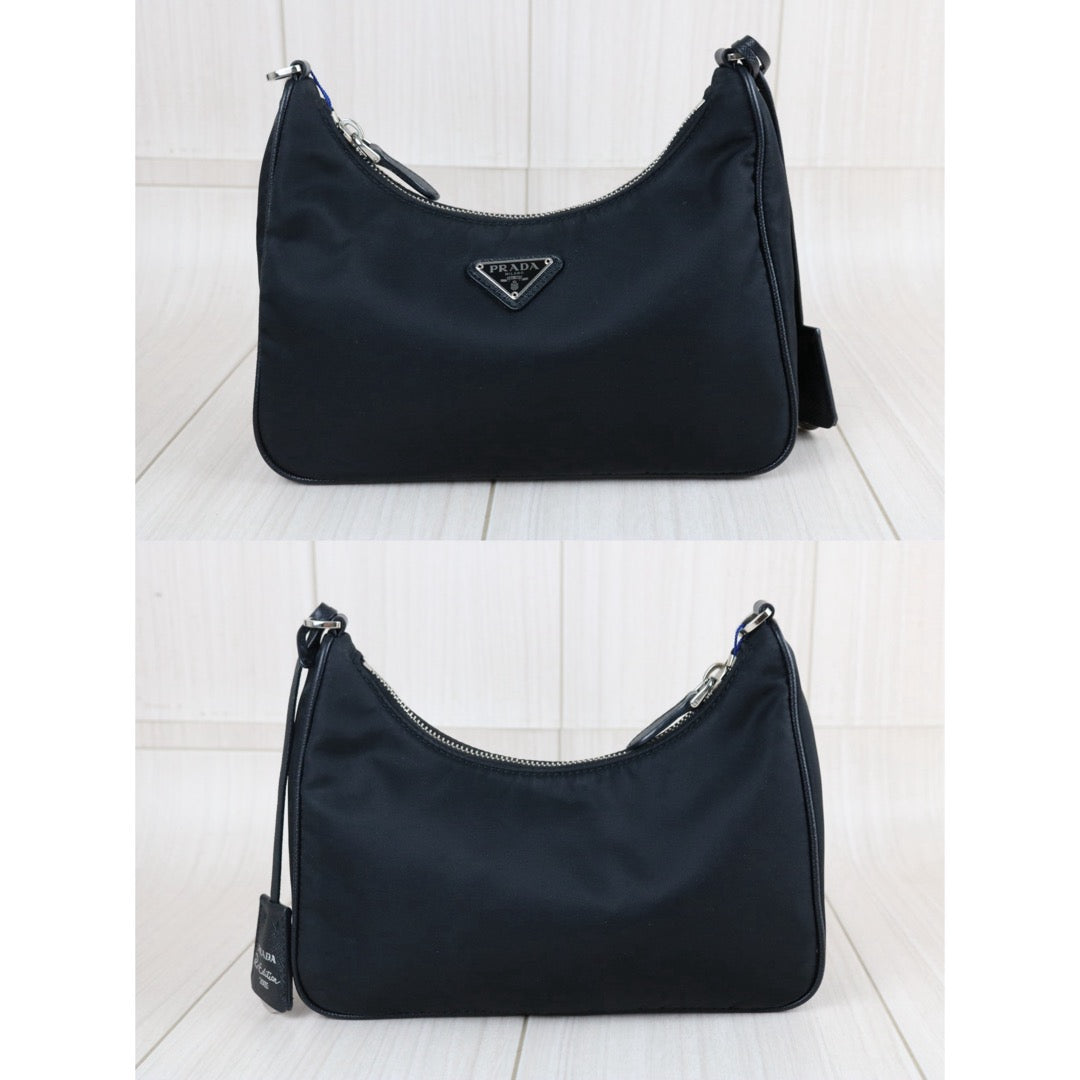 Include Entrupy Certificate of Authenticity｜Very Good ( Rank A)｜ PRADA Re-Edition 2005 Re-Nylon Hobo ｜S26062904