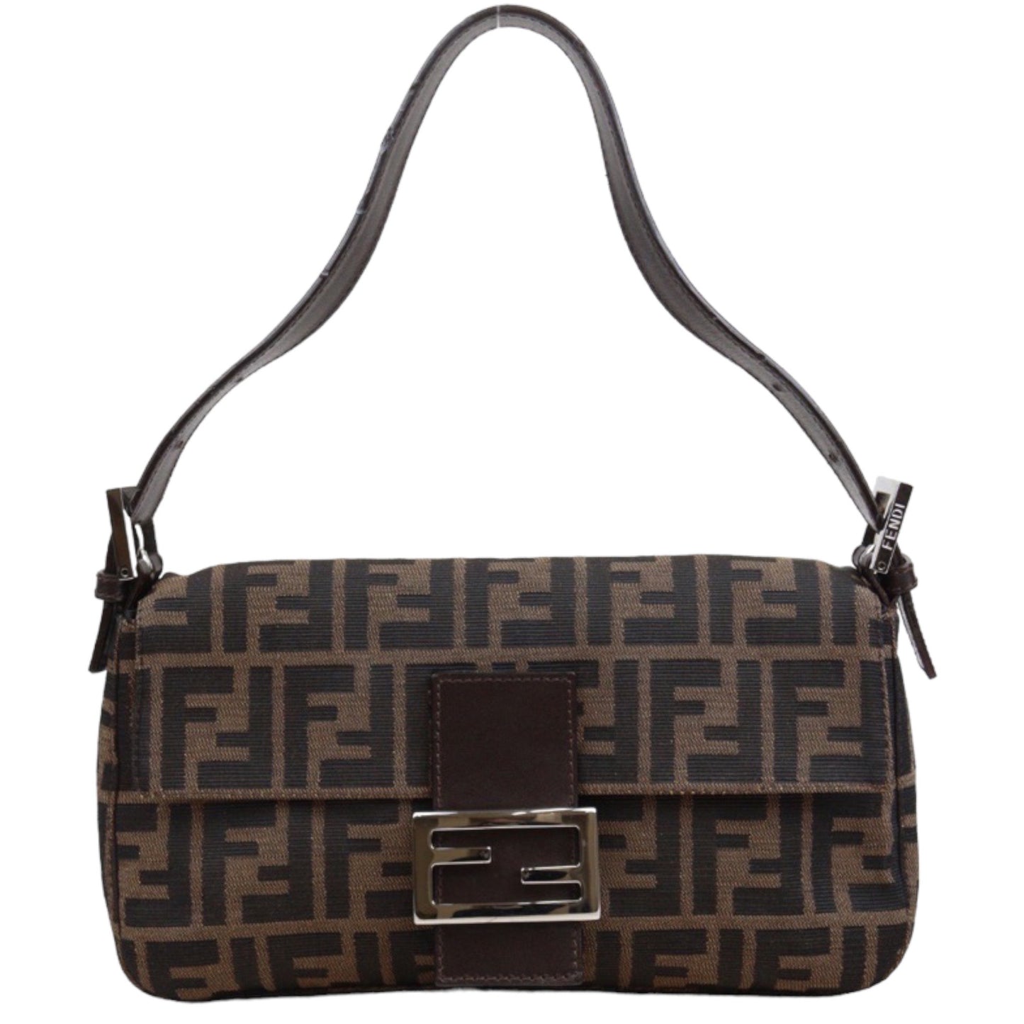 Rank A｜ FENDI Zucca Mamma Baguette Shoulder Bag ｜23111511