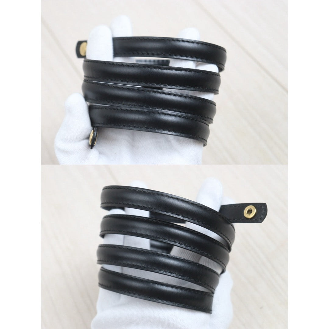 Include Entrupy Certificate of Authenticity｜Good ( Rank AB)｜Louis Vuitton Epi Arche Shoulder Bag Black｜26101303