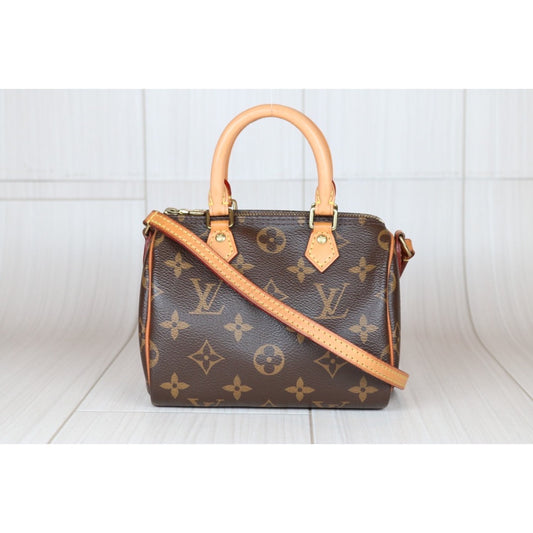 Good ( Rank AB) ｜LV Monogram Nano Speedy  Shoulder Bag｜S24062603