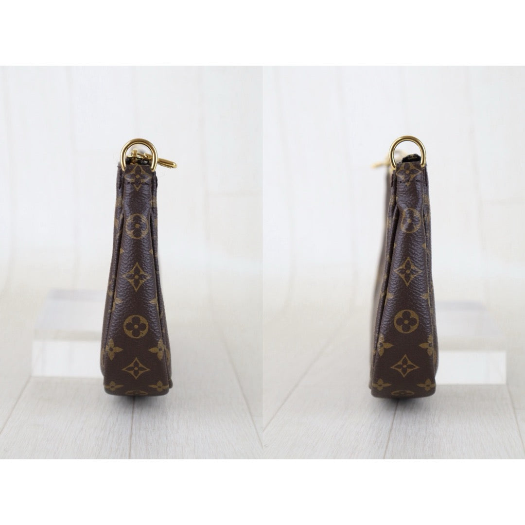 Include Entrupy Certificate of Authenticity｜Very Good ( Rank A)｜Louis Vuitton Monogram Multiti Pochette Accessoire  IC Chips Model ｜S26030810