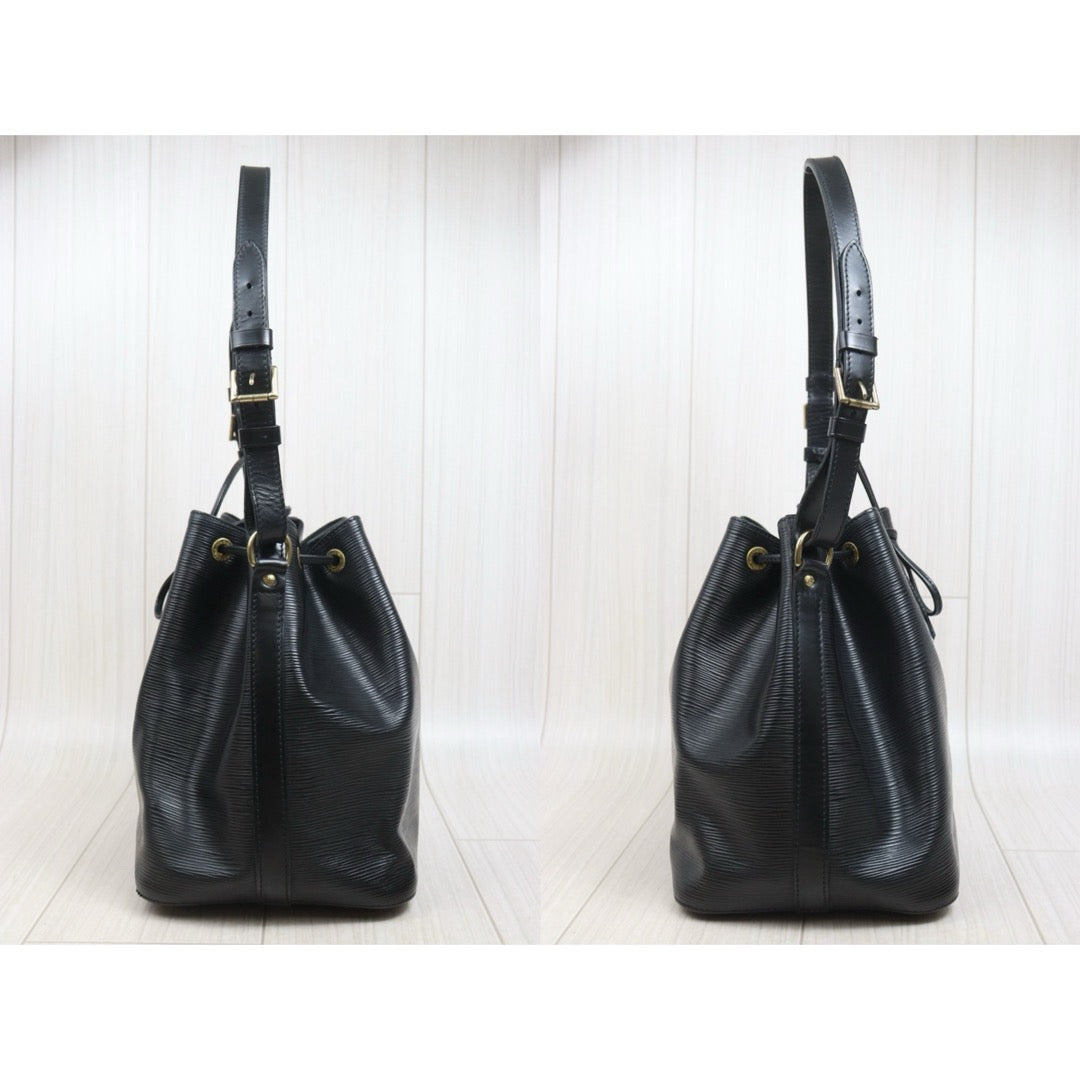 Include Entrupy Certificate of Authenticity｜Good ( Rank AB)｜Louis Vuitton Epi Slouchy Bucket Shoulder Bag Black｜26070316