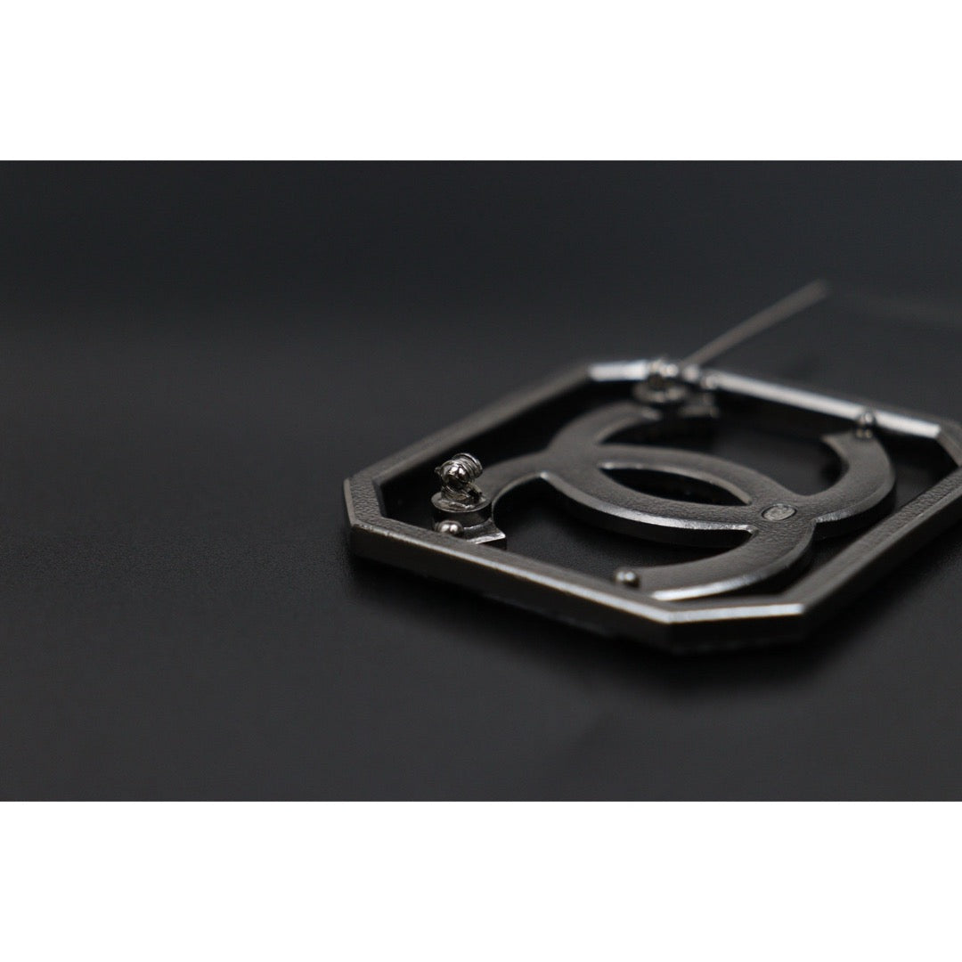 Include Authentic Detective Certificate of Authenticity｜Excellent（Rank SA）｜ CHANEL A17S Coco Mark Rhinestone  Brooch Made In 2017Year ｜S26031006