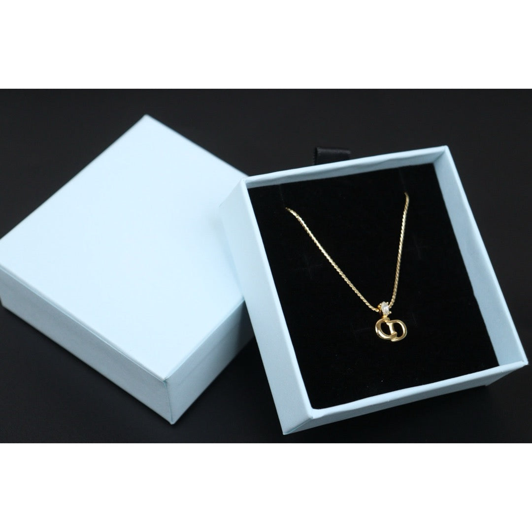 Very Good ( Rank A) ｜ Dior CD Rhinestone Necklace ｜V25061910