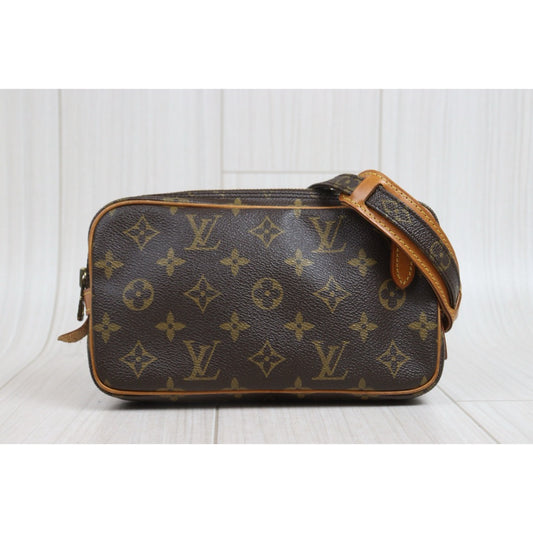 Include Entrupy Certificate of Authenticity｜Good ( Rank AB)｜Louis Vuitton Monogram Pochette Marly Bandouliere ShoulderBag ｜26080701