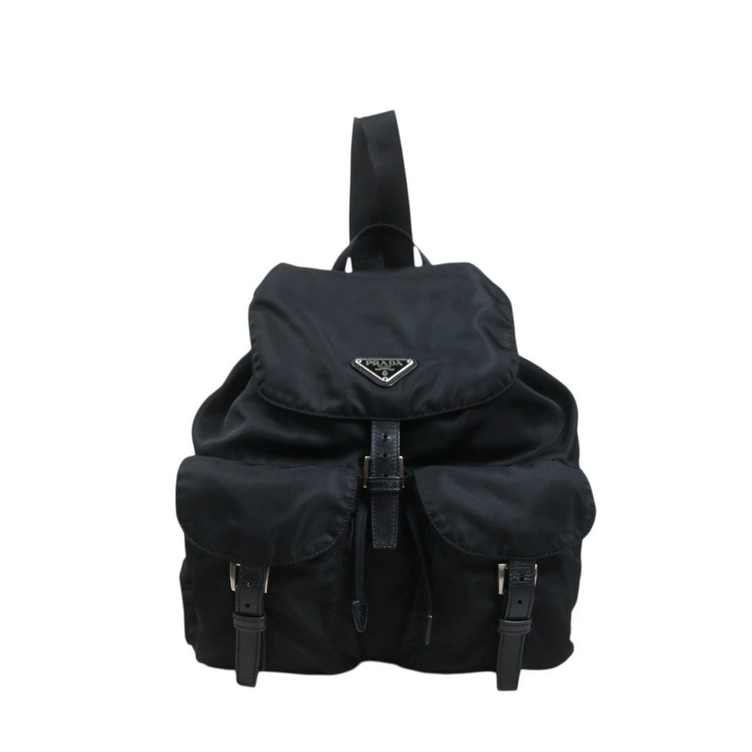 Include Entrupy Certificate of Authenticity｜Good ( Rank AB)｜Prada  Nylon Black Backpack Medium｜26101905