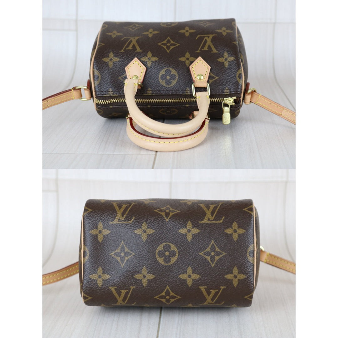 Excellent（Rank SA）｜LV Monogram Nano Speedy Handbag Shoulder Bag｜X25120407