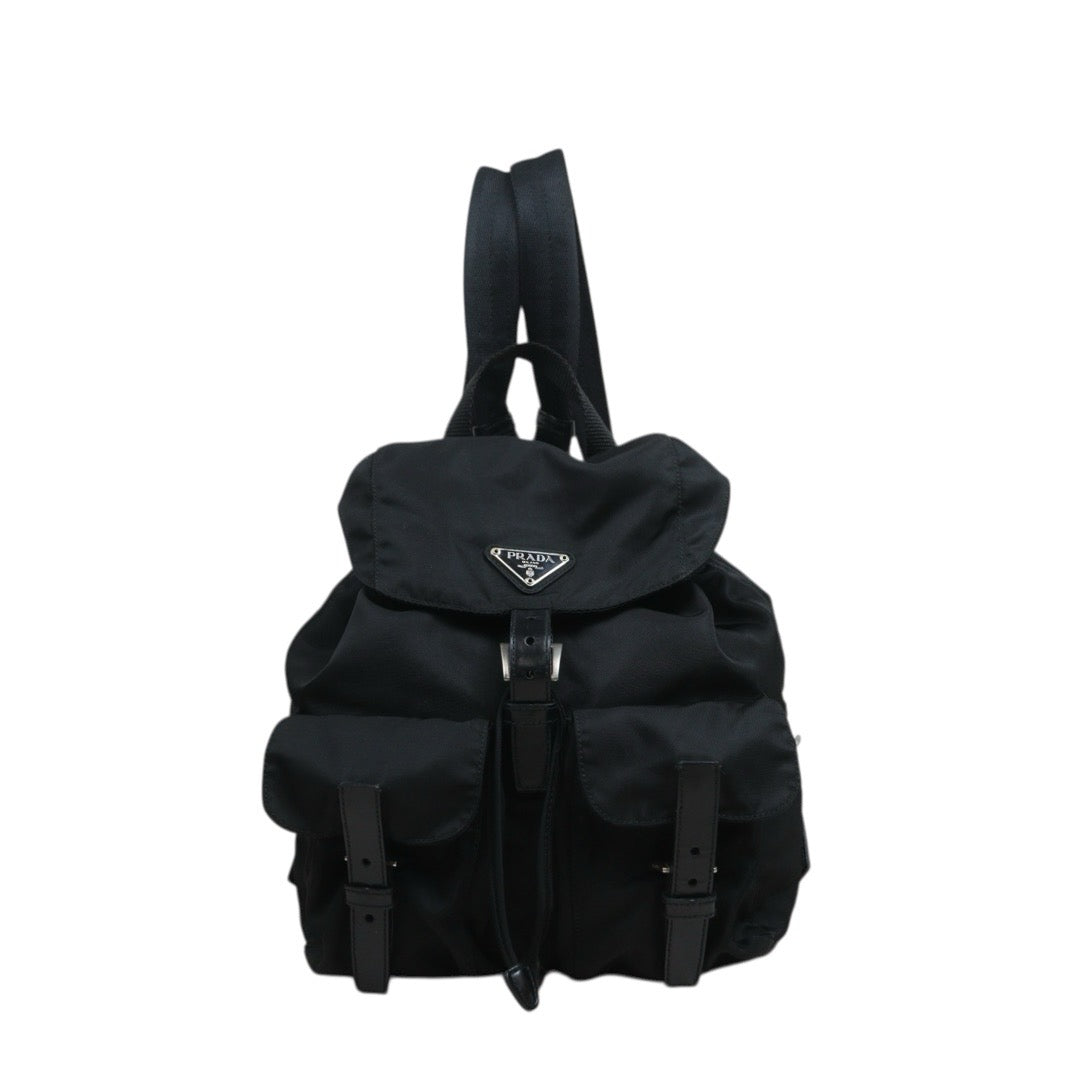 Include Entrupy Certificate of Authenticity｜Good ( Rank AB) ｜Prada  Nylon Black Backpack Small｜26071503
