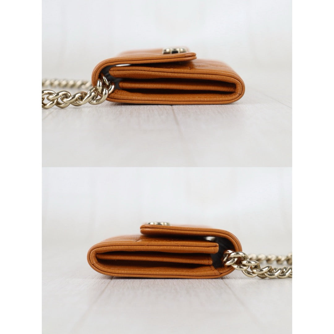 Include Entrupy Certificate of Authenticity｜Very Good ( Rank A) ｜Chanel Caviar Skin Leboy Shoulder Bag Caramel  Made In 2021-2022Year ｜S26072533