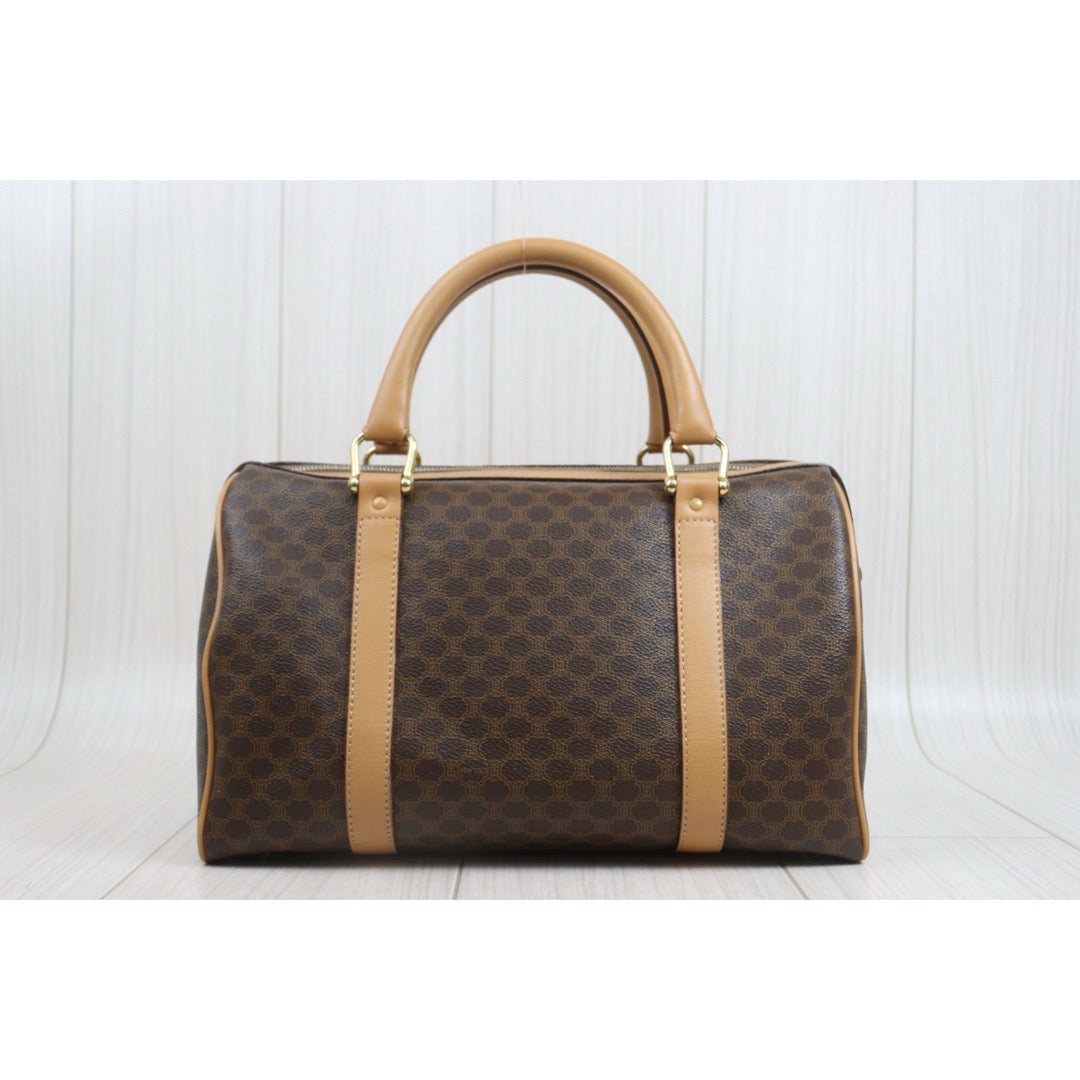 Include Entrupy Certificate of Authenticity｜Very Good ( Rank A)｜ CELINE Macadam Boston 30 Handbag Bag  ｜26092402