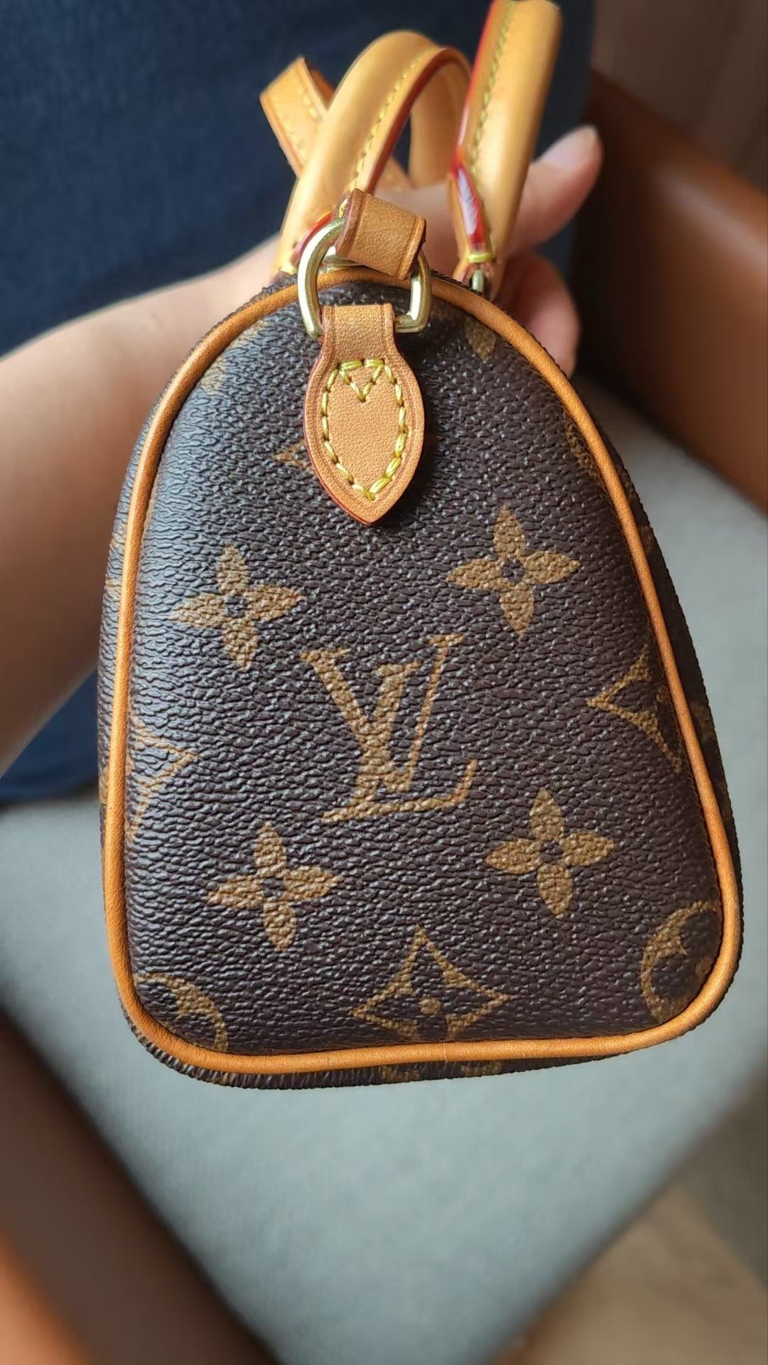 Rank AB ｜LV Monogram Nano Speedy  Shoulder Bag