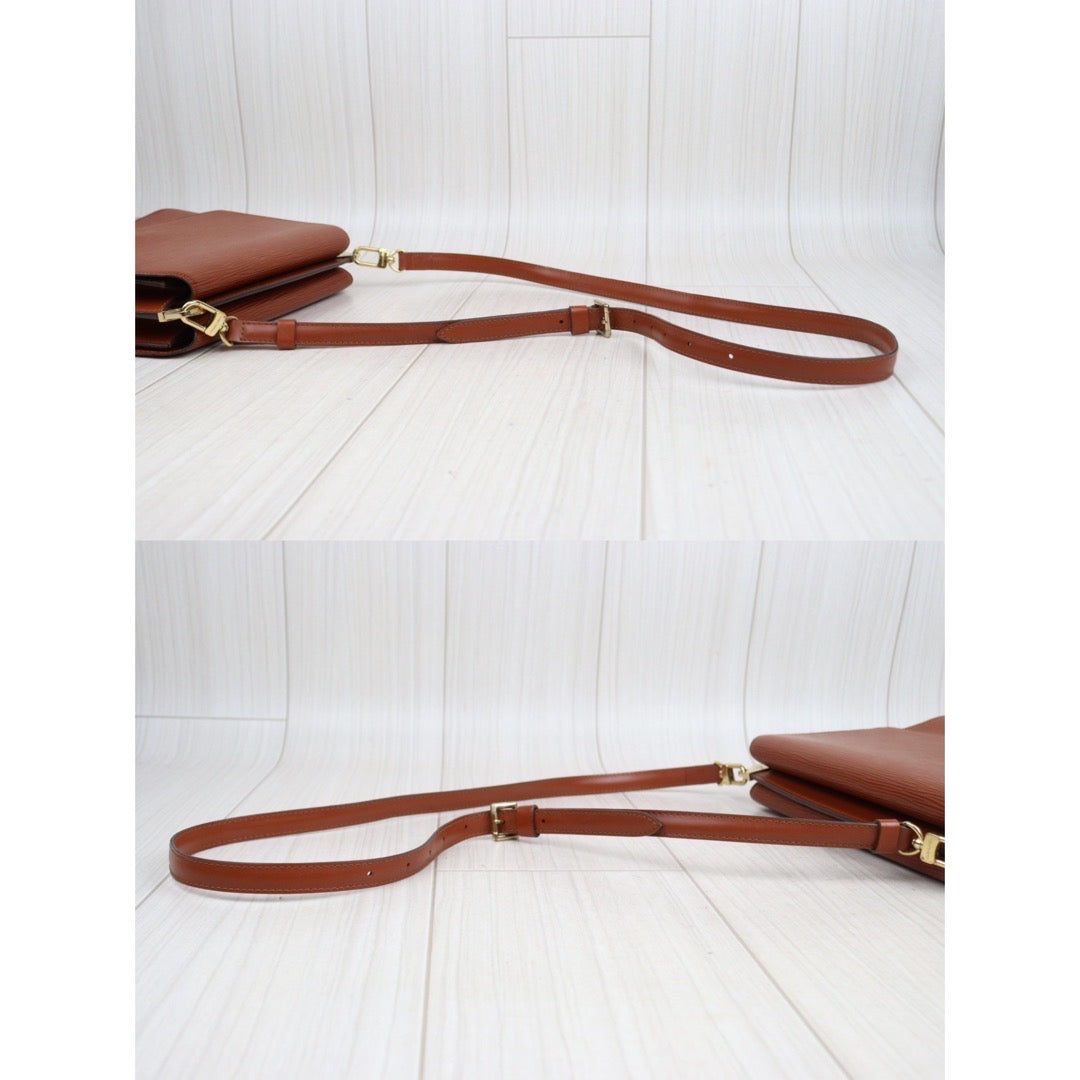Rank A ｜LV Epi Grenelle Shoulder Bag Brown｜23111201