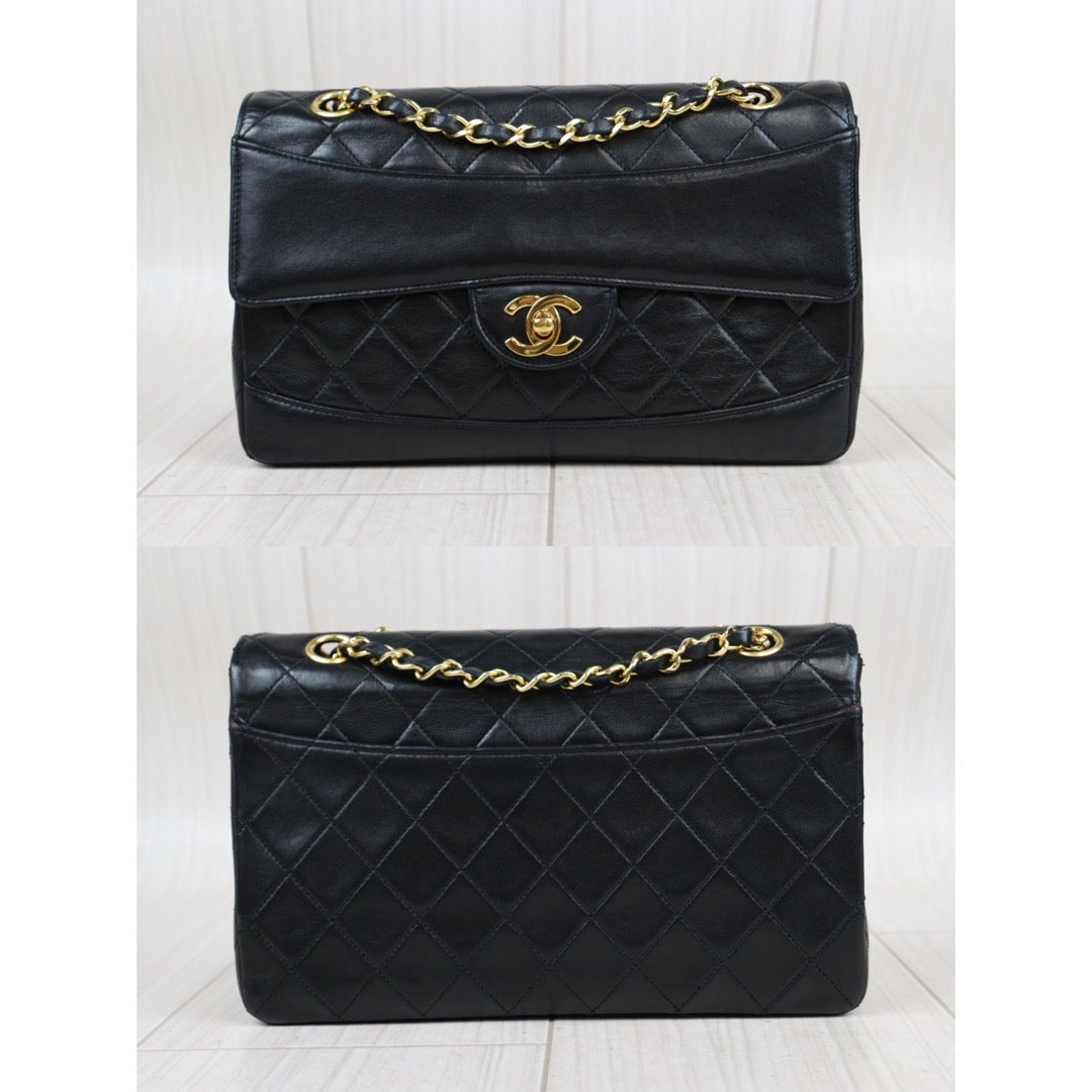 Rank A ｜ CHANEL Matrasse Lamb Skin Chain Shoulder Bag 25  Made In 1989～1991 Year ｜23121113