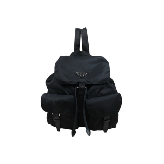 Include Entrupy Certificate of Authenticity｜Very Good ( Rank A) ｜Prada  Nylon Black Backpack Medium ｜26091405