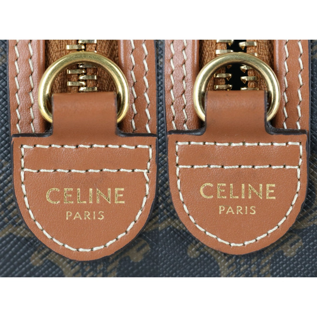 Excellent（Rank SA）｜ CELINE Macadam Triomphe Poston PM Handbag Bag With Shoulder Strap ｜W26020604