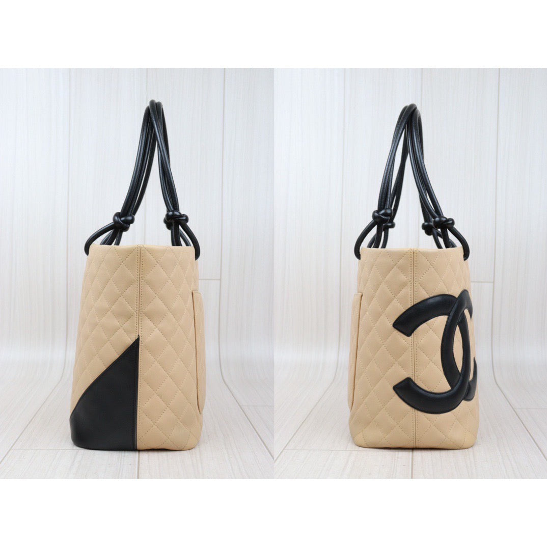 Rank A ｜ CHANEL Cambon Line ToteBag GM Made In 2004-2005 Year｜24032929