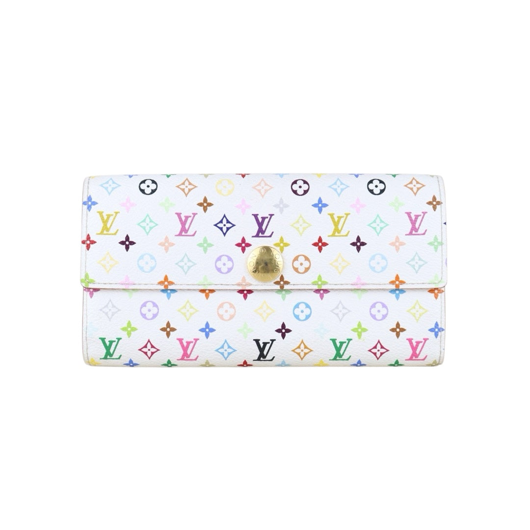 Include Entrupy Certificate of Authenticity｜Very Good ( Rank A)｜ Louis Vuitton Takashi Murakam Multi Monogram Long Style Wallet ｜S26062206