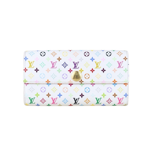 Include Entrupy Certificate of Authenticity｜Very Good ( Rank A)｜ Louis Vuitton Takashi Murakam Multi Monogram Long Style Wallet ｜S26062206