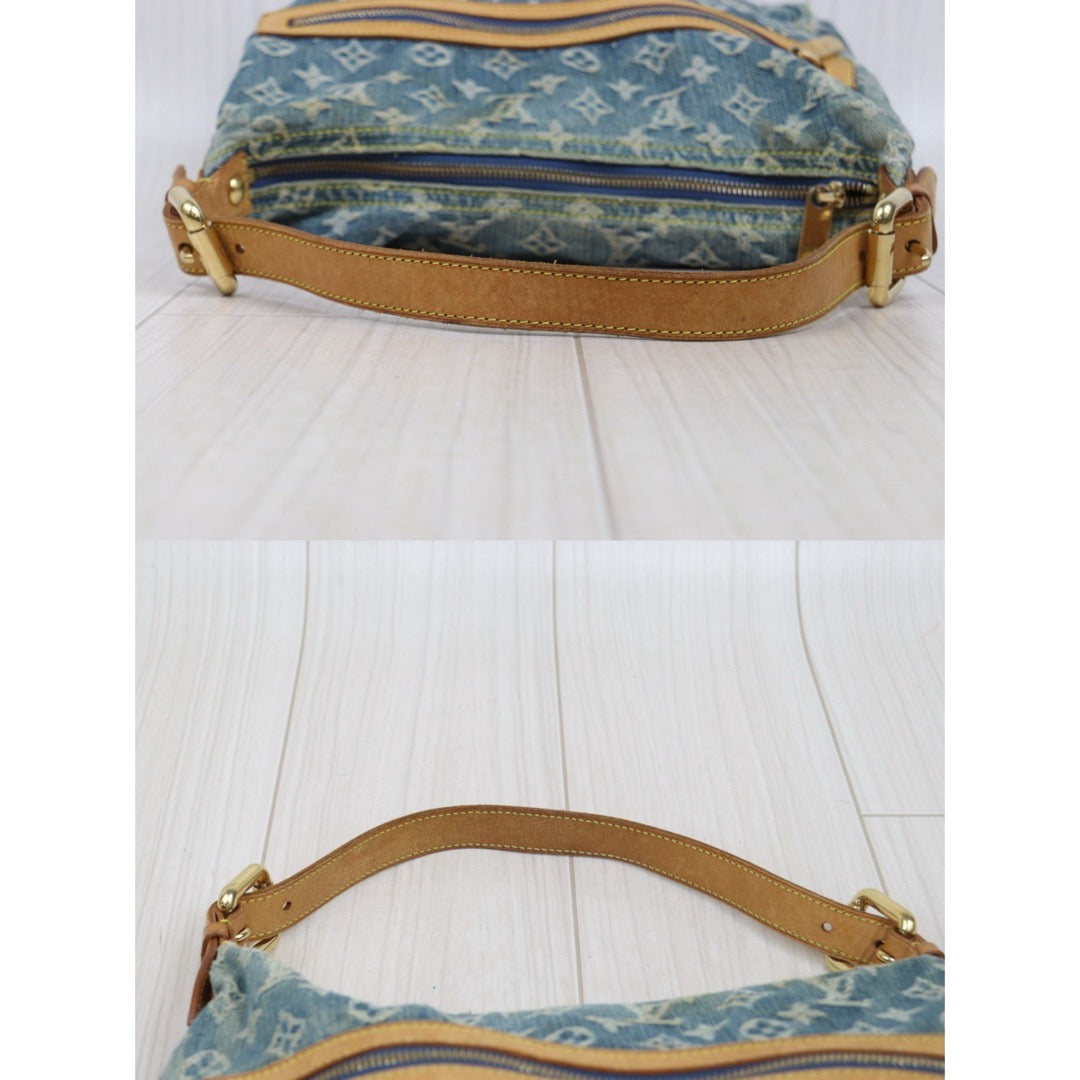 Include Entrupy Certificate of Authenticity｜Fair ( Rank B)｜  Louis Vuitton Monogram Denim Baggy GM Shoulder Bag｜26011308