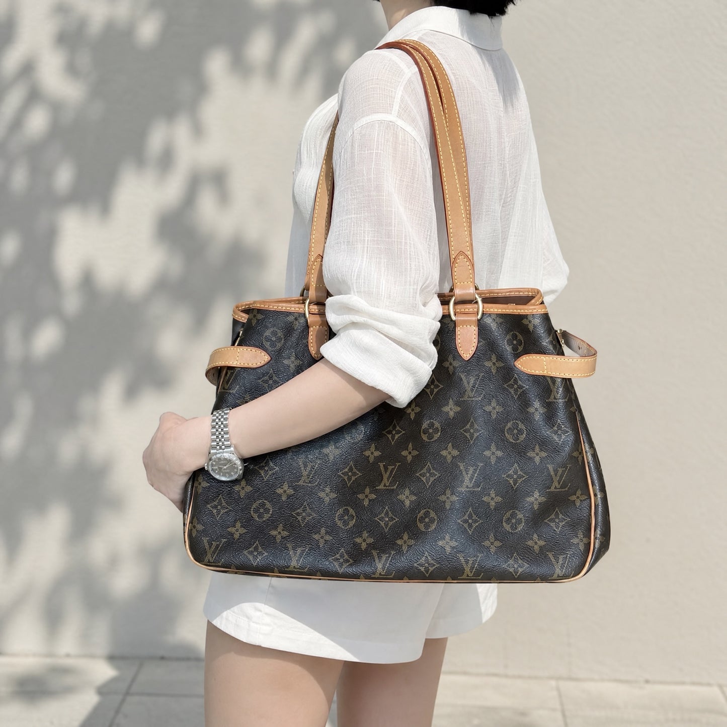 Include Entrupy Certificate of Authenticity｜Good ( Rank AB)｜ Louis Vuitton Monogram  Batignolles GM  Shoulder Bag ｜S26062203