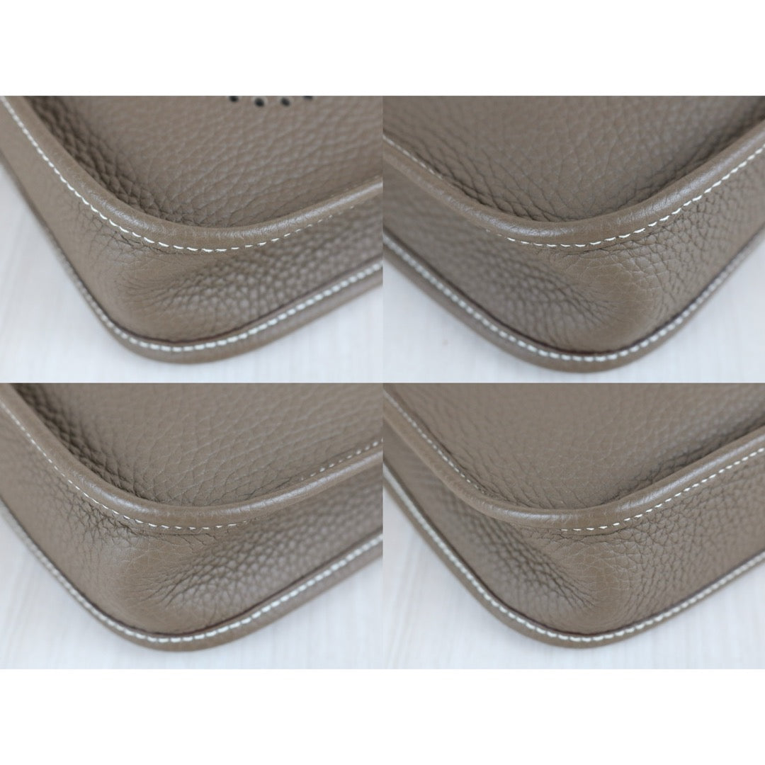 Excellent（Rank SA）｜ HERMES Mini Evelyn 16 Shoulder Bag  Y Stamp Etoupe Gray｜W25070205
