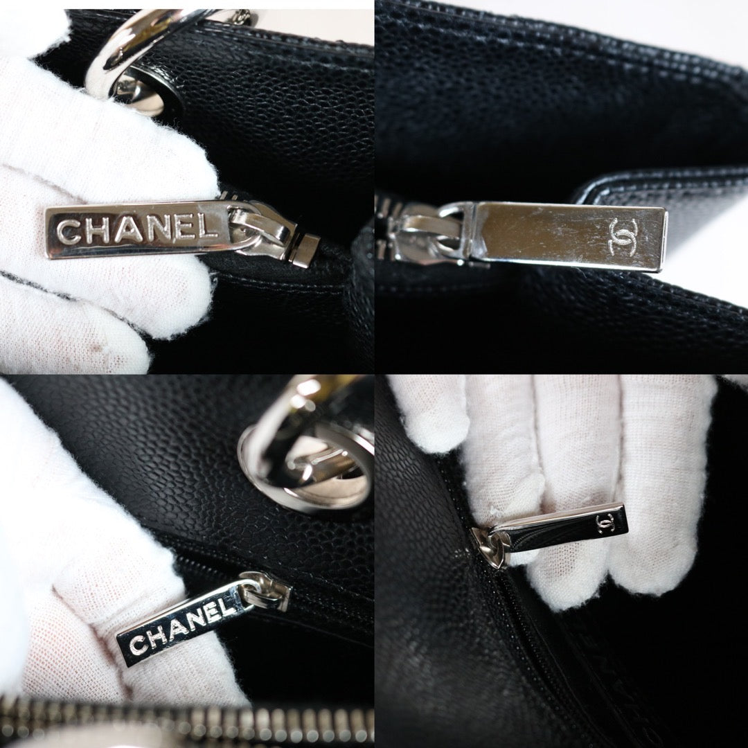 Rank A ｜ CHANEL Matrasse GST Chain Tote Bag Caviar Skin Black  Made In 2014 Year｜S24042501