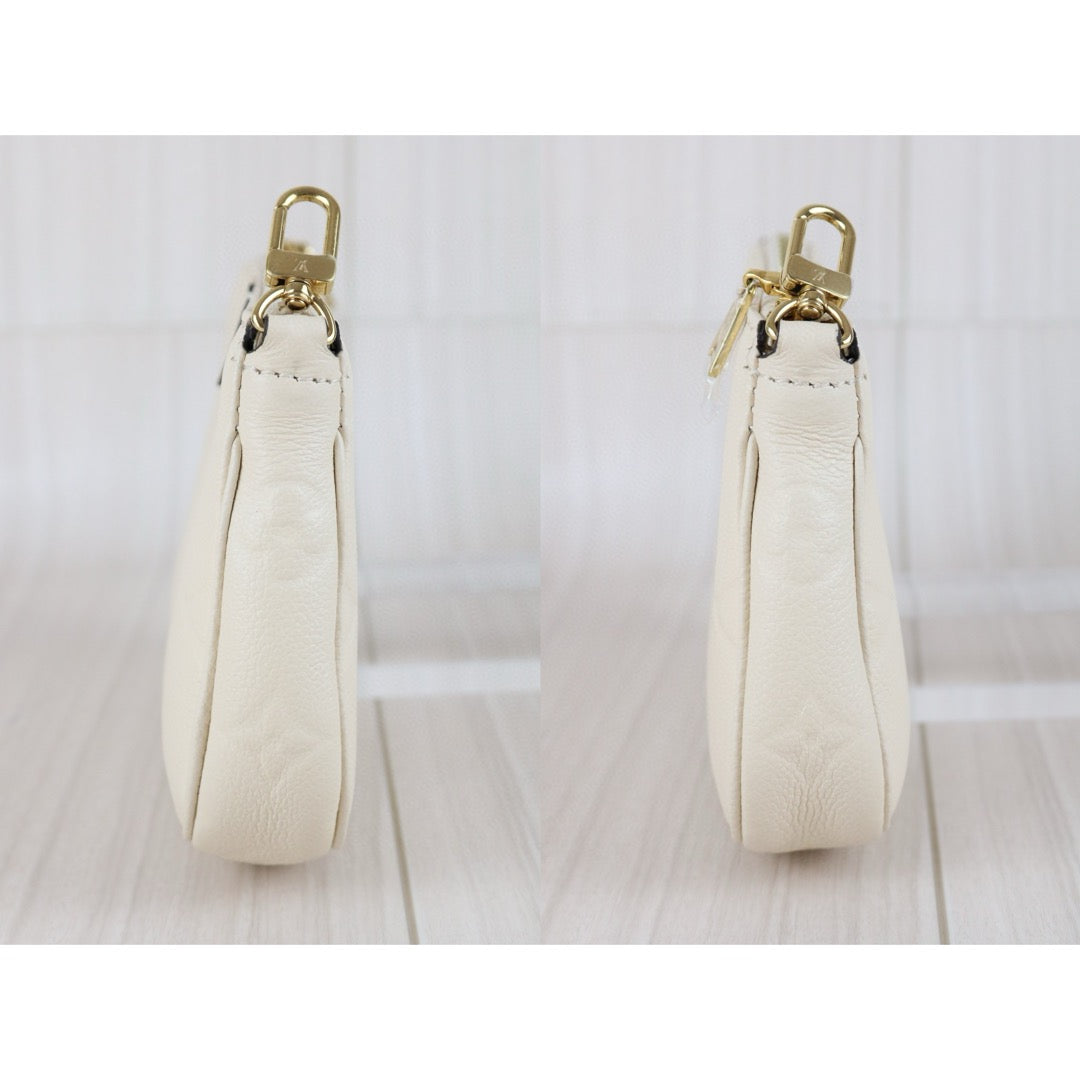 Excellent（Rank SA）｜ LV Monogram Multiti Pochette Accessoire Empreinte Leather Gream IC Chips Model ｜J25042402