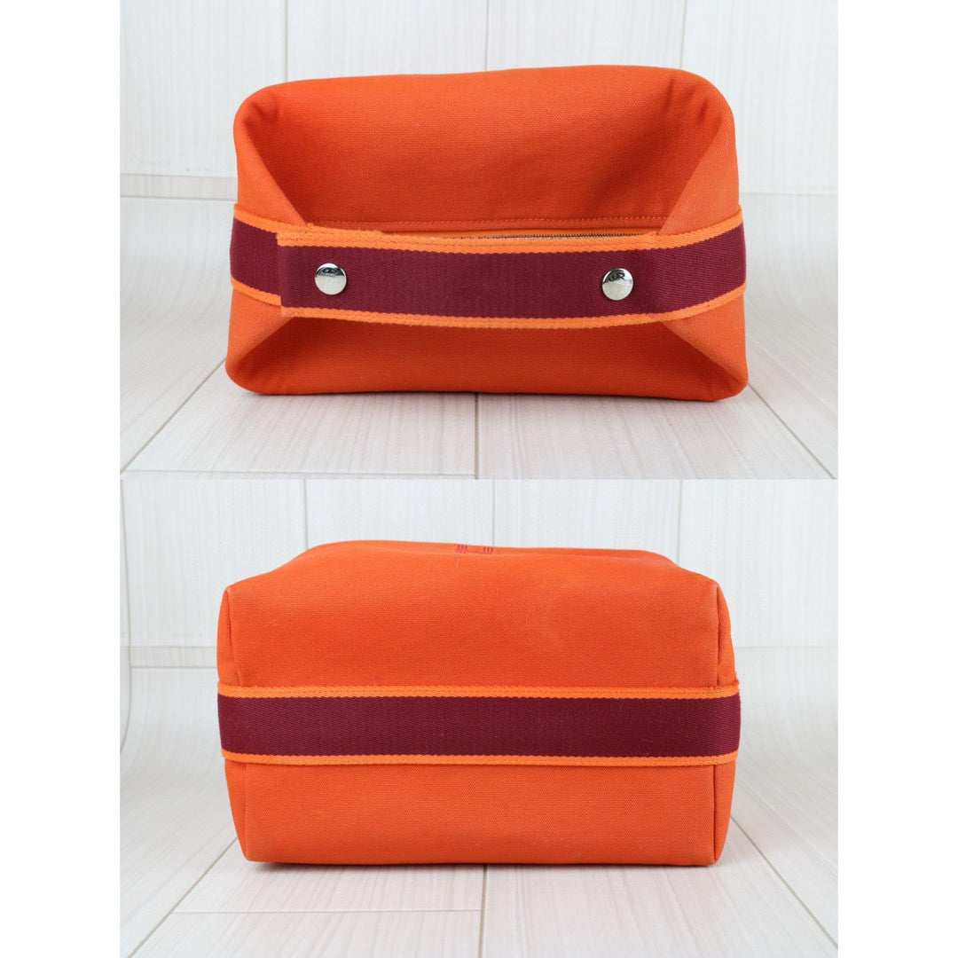Very Good ( Rank A) ｜ HERMES Bride-A-Brac GM Canvas Orange Handbag｜S25042303