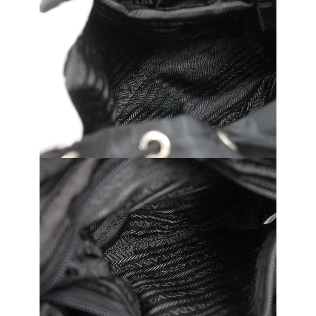 Include Entrupy Certificate of Authenticity｜Good ( Rank AB)｜Prada  Nylon Black Backpack Medium｜26101905