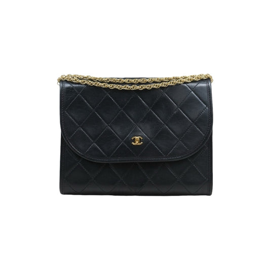 Good ( Rank AB)｜ CHANEL Mini Coco Mark  Lambskin Matrasse Chain Shoulder Bag Made In 1986 - 1988Year｜25082202