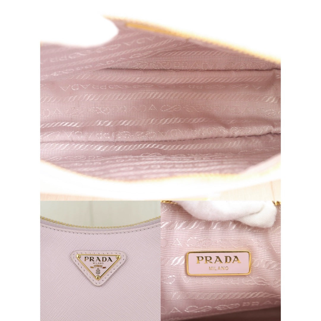 Excellent（Rank SA）｜ PRADA Saffiano Re-Edition  Baby Pink Shoulder Bag ｜S26012714
