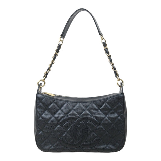 Good ( Rank AB)｜ CHANEL Half Moon Shoulder Bag Black Made In 2004-2005Year  ｜V24090519