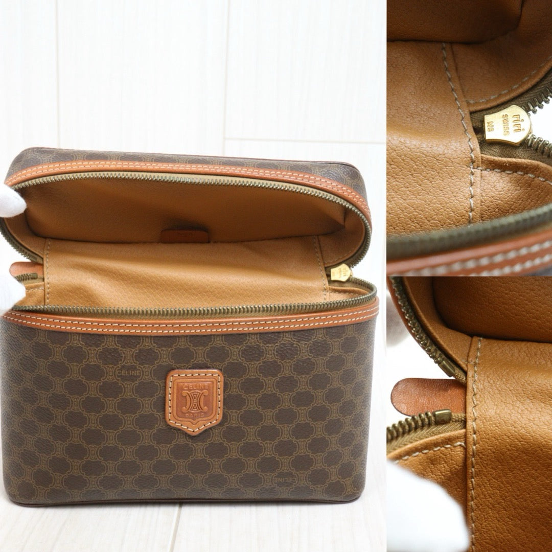 Include Entrupy Certificate of Authenticity｜Good ( Rank AB)｜ CELINE Macadam Vanity Handbag ｜26031910