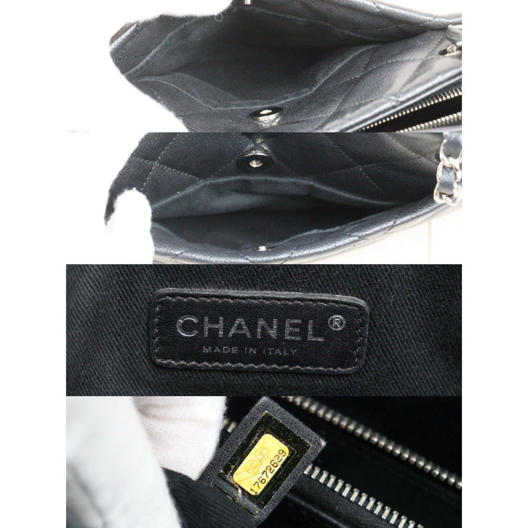 Very Good ( Rank A)｜ CHANEL Matrasse Chain Tote Bag Caviar Skin Black  Made In 2012-2013 Year｜S25071001