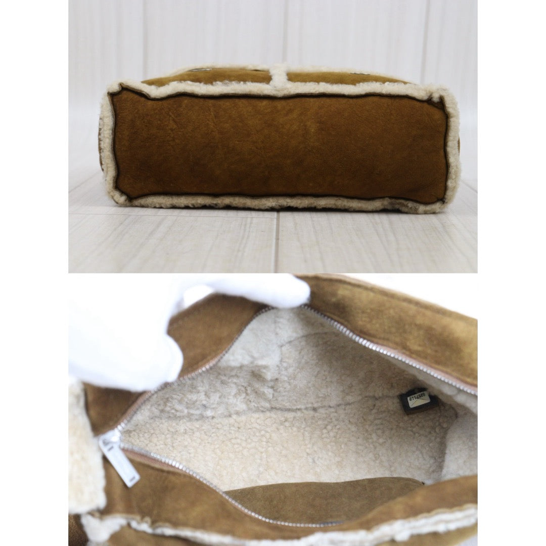 Good ( Rank AB)｜ CHANEL Suede Teddy Wool Shoulder Bag Brown Made In 2000-2002Year｜25082705