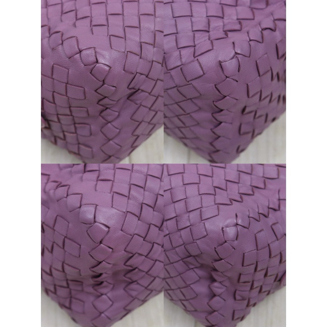 Very Good ( Rank A)｜ Bottega Veneta Lamb Skin  Braid Shoulder Bag Purple｜P25051604