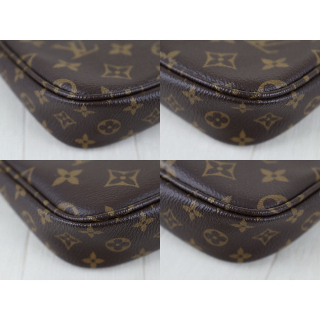 Include Entrupy Certificate of Authenticity｜Very Good ( Rank A)｜ Louis Vuitton Monogram Multi Pochette Accessoire Khaki｜Z26092910