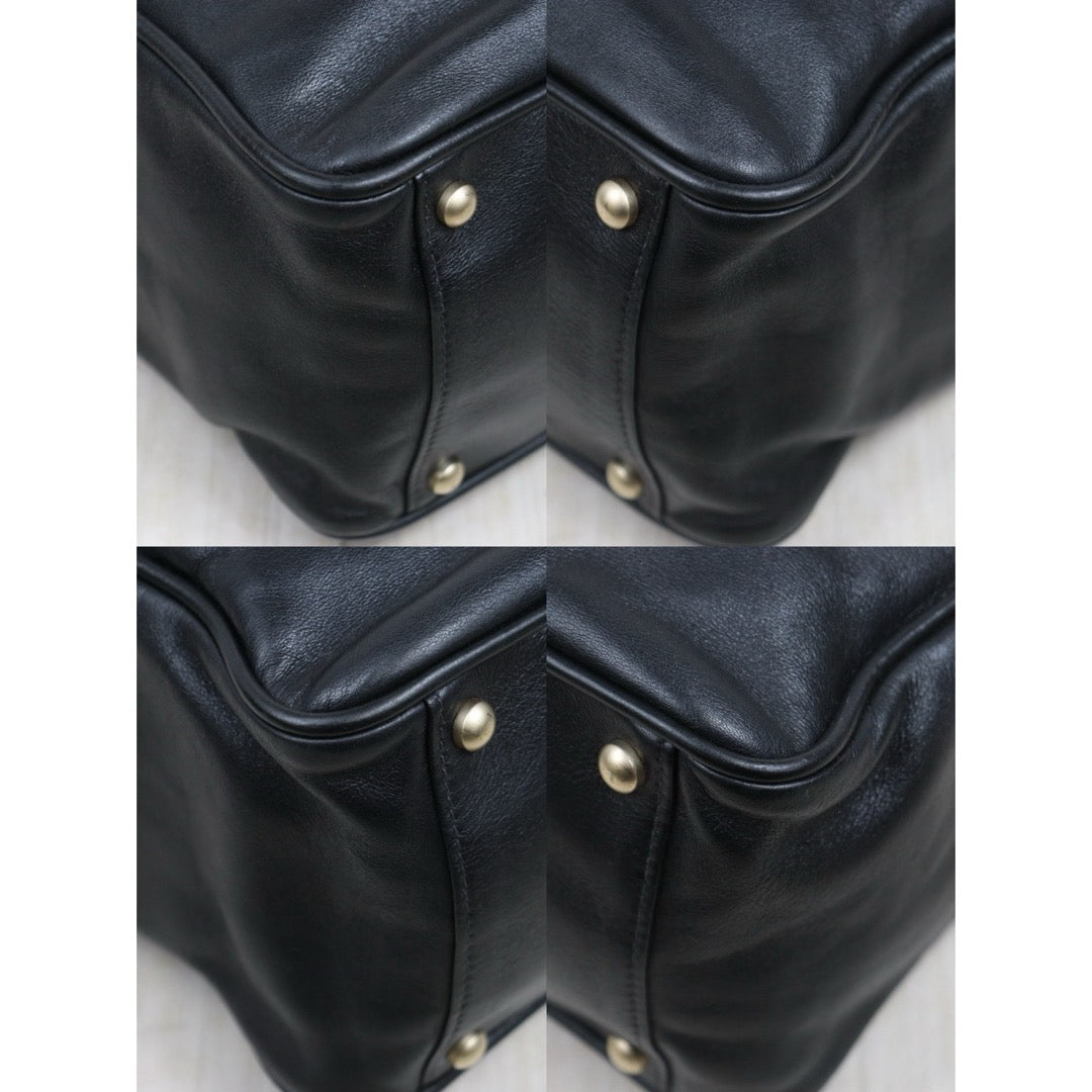 Include Entrupy Certificate of Authenticity｜Good ( Rank AB)｜ CHANEL Lambskin Camellia Tote Bag Black Made In 2003-2004Year｜26062906
