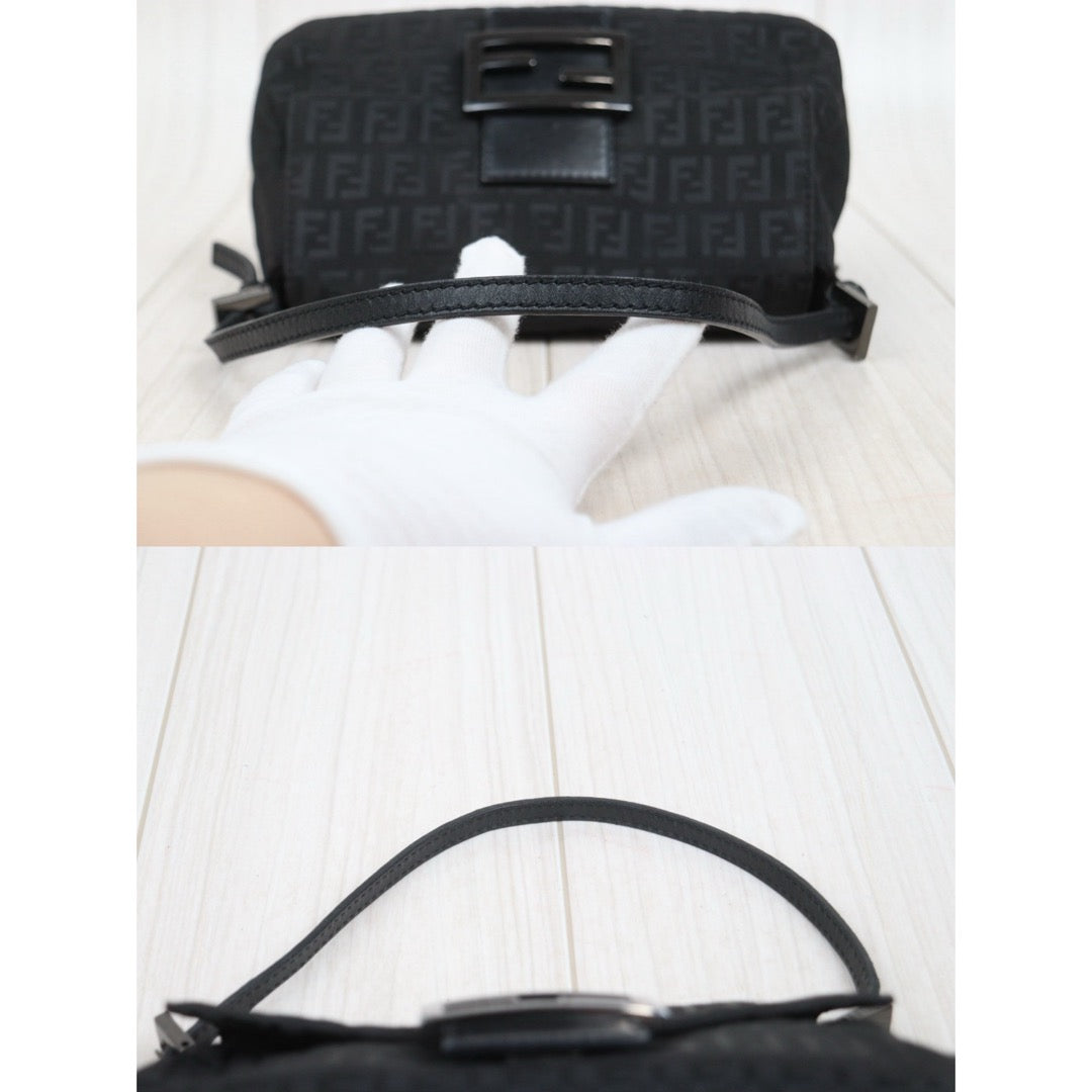 Good ( Rank AB)｜ FENDI Mamma Baguette Shoulder Bag Black ｜26012215