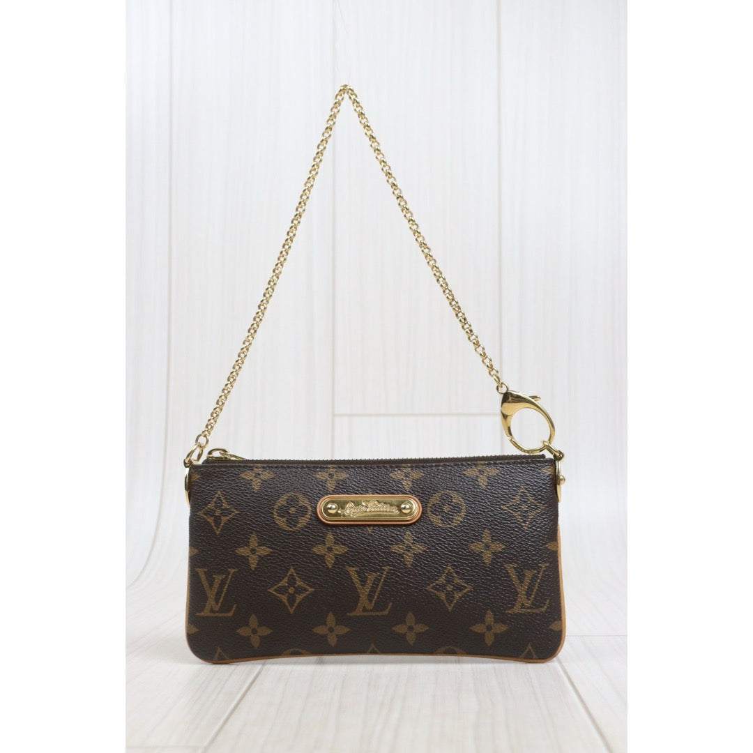 Include Entrupy Certificate of Authenticity｜Good ( Rank AB)｜ Louis Vuitton Monogram Milla MM Chain Bag｜26102304