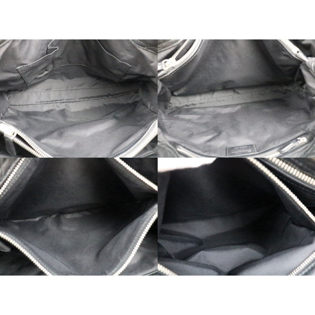 Include Entrupy Certificate of Authenticity｜Good ( Rank AB)｜  Dior Lamb Skin Large Lady Dior Tote Bag Black ｜S26053001