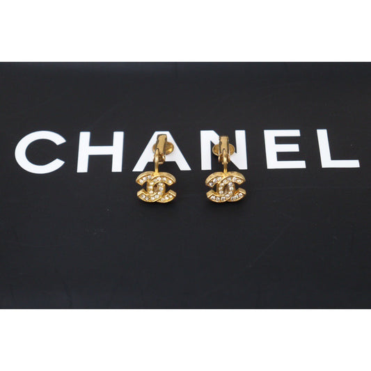 Rank AB ｜CHANEL COCO Mark Diamond Vintage Earrings ｜24062714