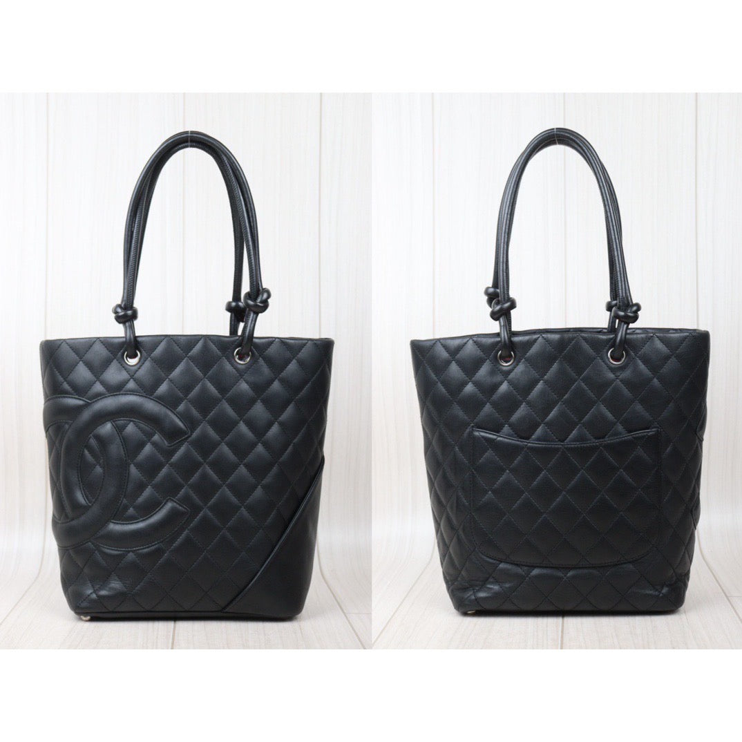 Good ( Rank AB) ｜ CHANEL Cambon Line ToteBag Black Made In 2004-2005 Year｜24070412