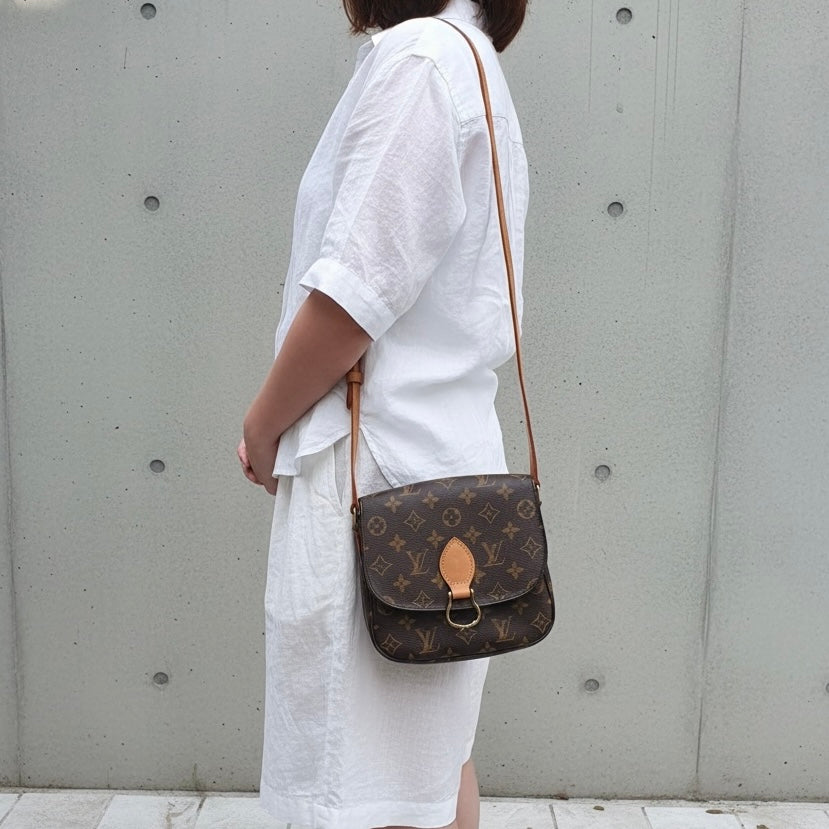 Include Entrupy Certificate of Authenticity｜Good ( Rank AB)｜ Louis Vuitton Monogram Saint Cloud MM Shoulder Bag ｜26062907