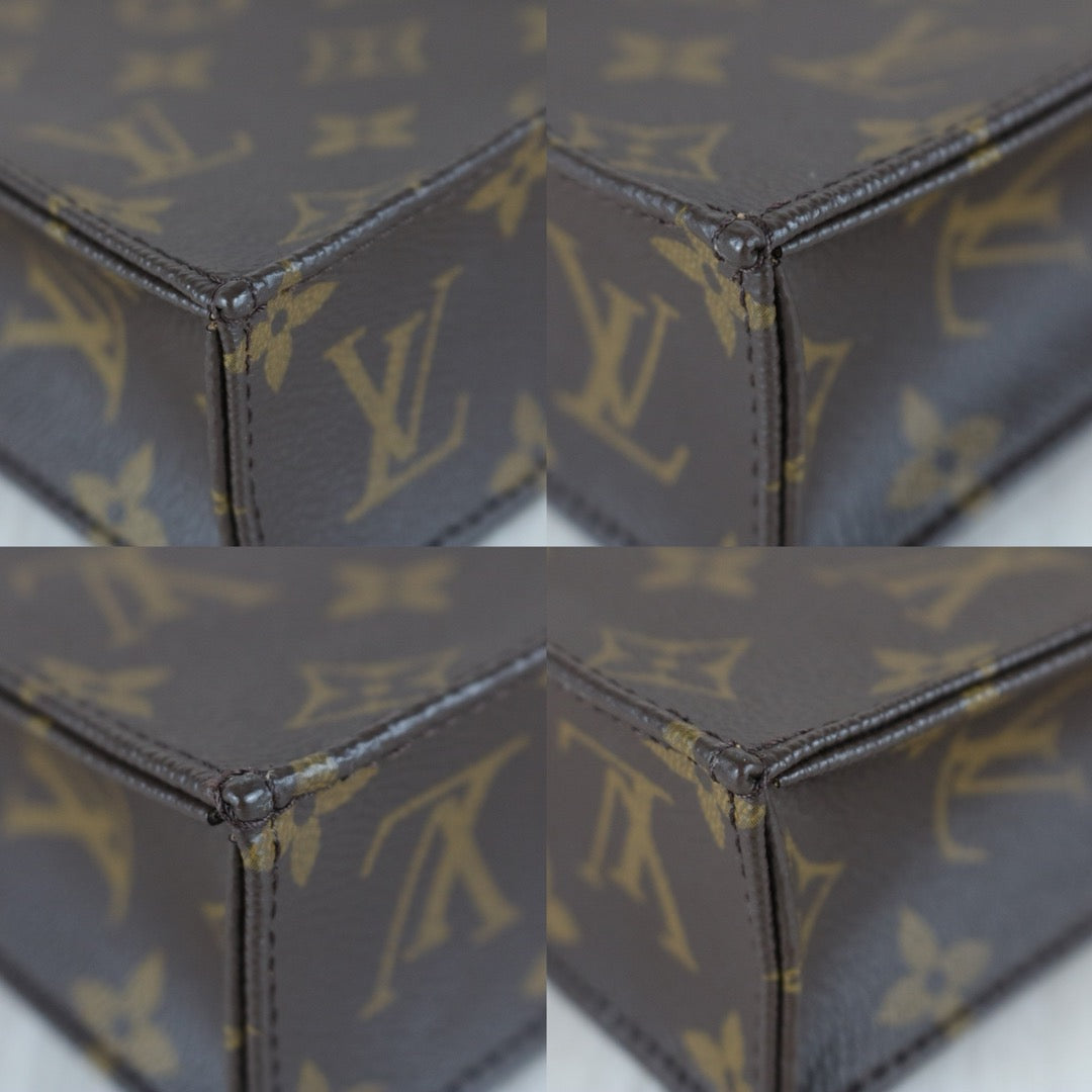 Very Good ( Rank A)｜ LV Monogram  Petit Sac Plat MINI Tote Bag Shoulder Bag｜S25073004