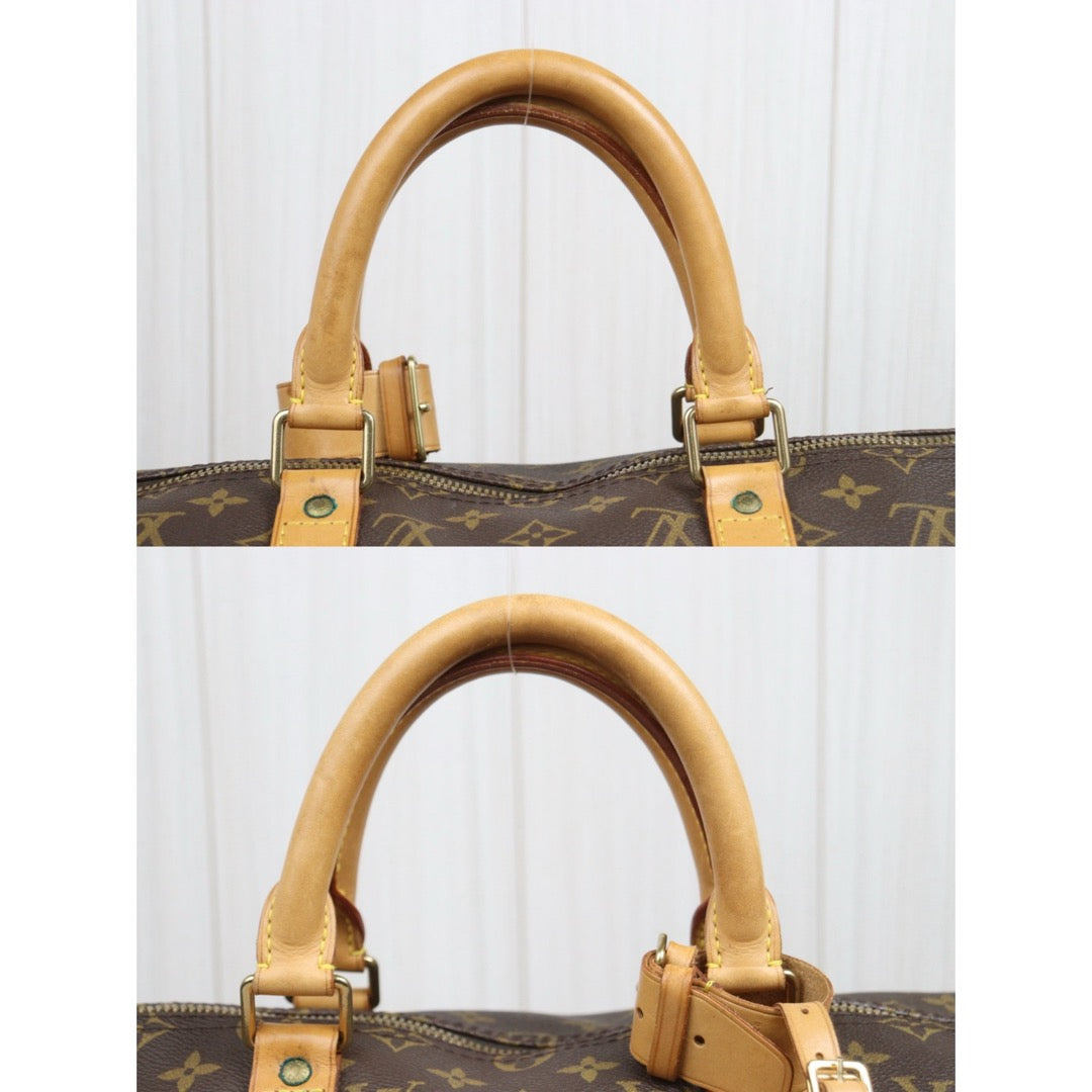 Include Entrupy Certificate of Authenticity｜Good ( Rank AB) ｜ Louis Vuitton Monogram Keepall Bandouliere 50 Handbag Shoulder Bag｜26042811