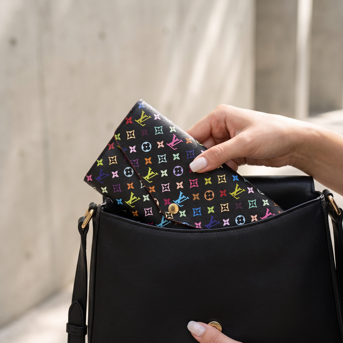 Include Entrupy Certificate of Authenticity｜Very Good ( Rank A)｜ Louis Vuitton Monogram Multicolor Portofeuil Sara Long Style Wallet ｜Z26092909