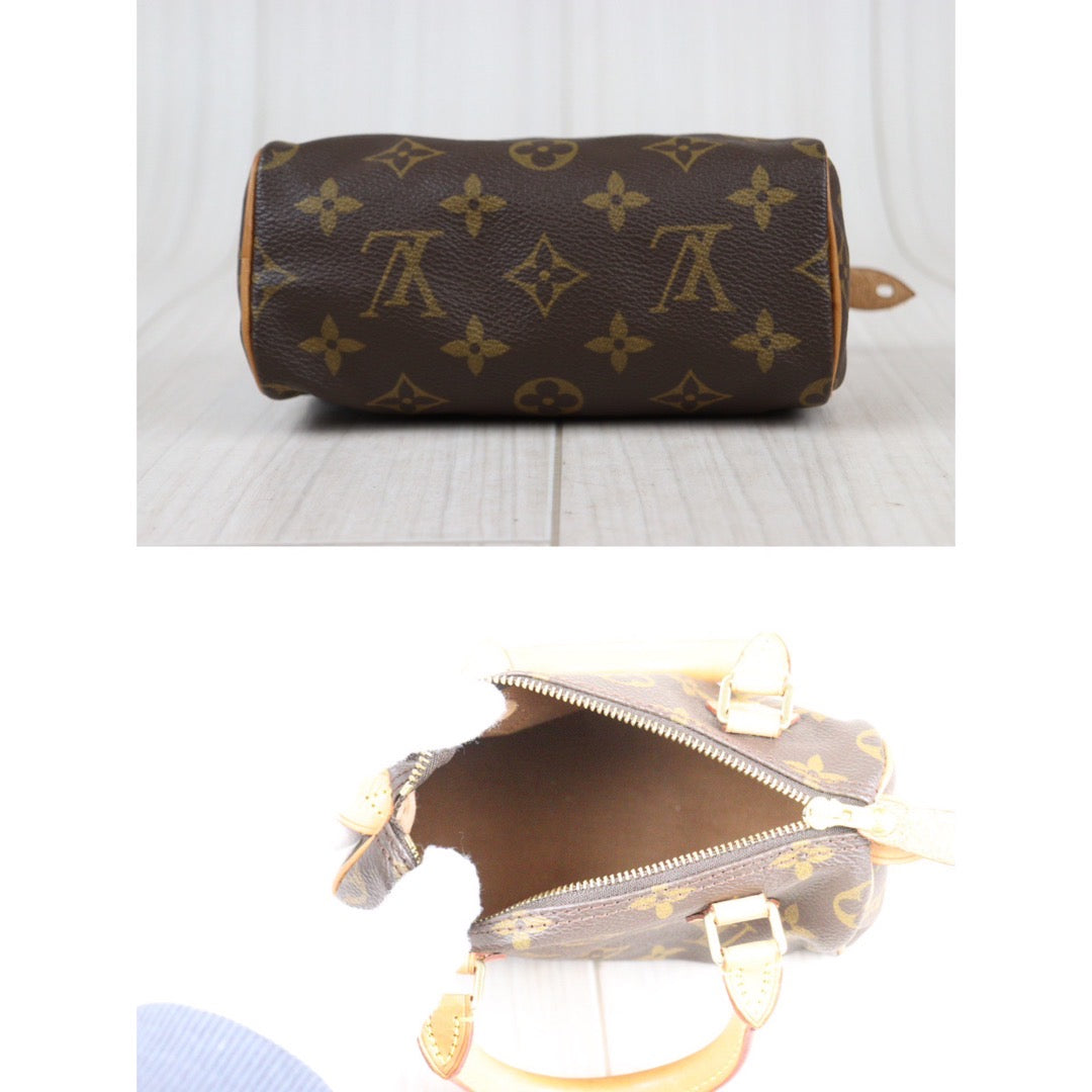 Rank A ｜ LV Monogram Mini Speedy Handbag With Shoulder Strap｜23121604